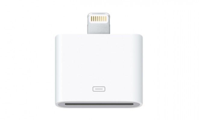 Переходник питания Apple Behpex Lightning 8pin(m) - 30pin(f), 0.2м