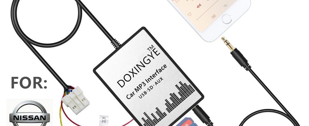 USB/AUX-Адаптер DOXINGYE C01021A1==>>Штат.Магнитоле Nissan 12P(4+8) Almera/Максима/Teana/InfinitiFXEX4