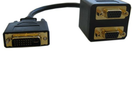 Видеоадаптер DVI-I 29M/2*VGA 15F 25cm - EDVIM2xVGAF25