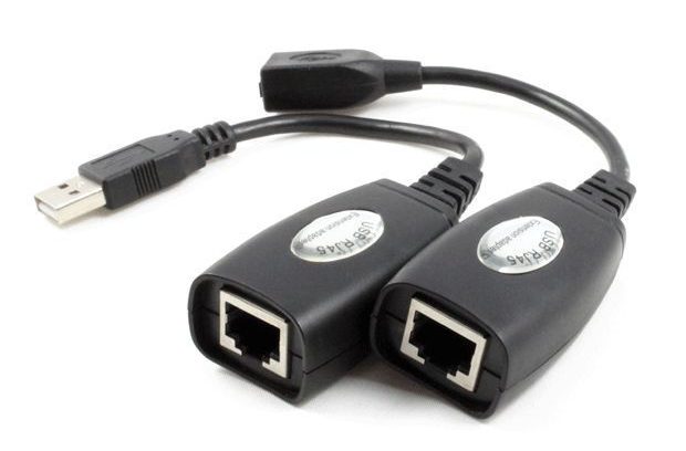 Адаптер-удлинитель USB/RJ45 актив.по витой паре до 45м Greenconnect GC-UEC45M1