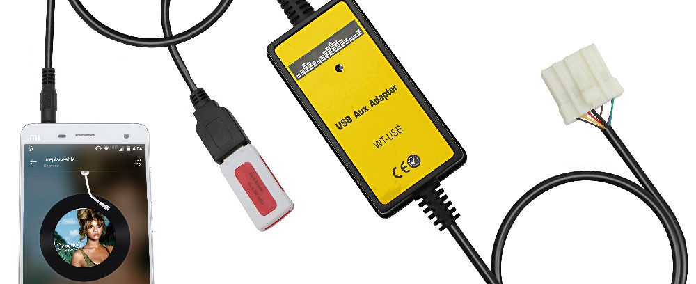 USB/AUX-Адаптер Moonet QX023==>>Штат.Магнитоле Mazda 5 323 Miata MX5 MPV RX8