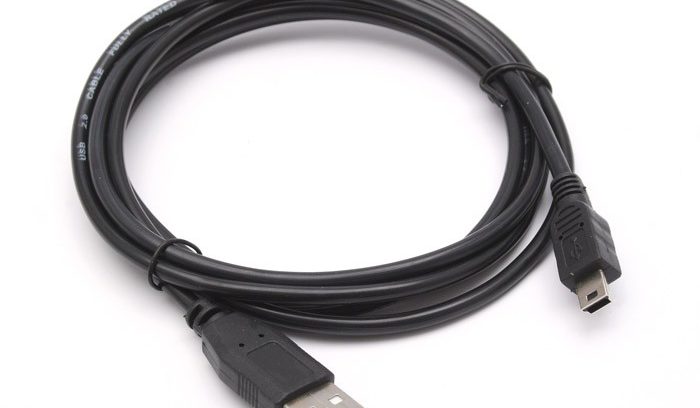 Кабель USB2.0, AM/min 5pin, 5bites UC5007-005 0,5м.