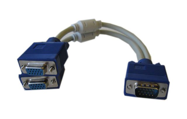 Разветвитель VGA- Splitter на 2 устройства, 25cm - VGA M to VGA F x 2